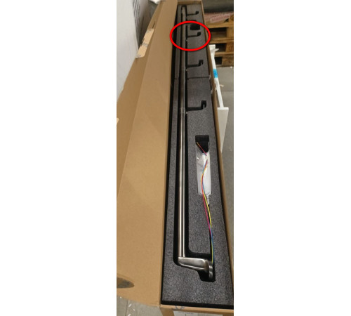 Полотенцесушитель электрический AQUAme с поворотными крючками Gun Metal AQM3150GM