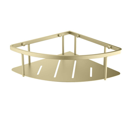 Полка угловая Aquanet шлифованное золото AQ4926BG