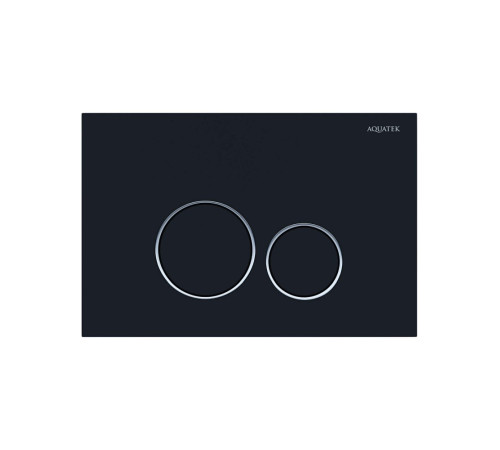 Панель смыва Tops Pneumo S круглые клавиши черный матовый PNS-0000015