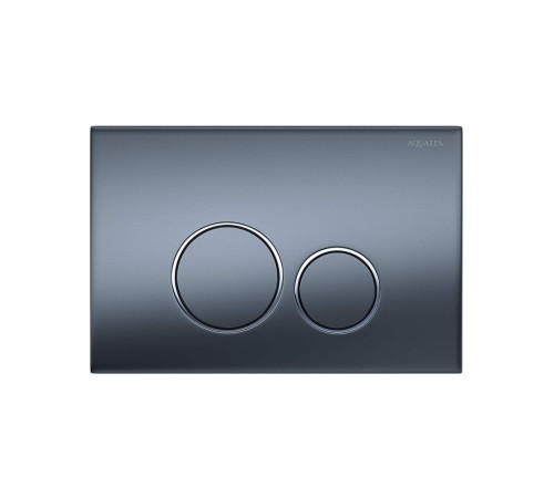 Панель смыва Tops Pneumo S круглые клавиши оружейная сталь матовая PNS-0000014