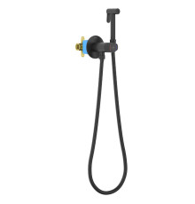 Комплект для гигиенического душа встроенный Aquatek Бетта Select матовый черный AQ1023MB