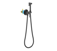 Комплект для гигиенического душа встроенный Aquatek Европа матовый черный AQ1021MB