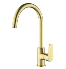 Смеситель для кухни Aquanet Oberon шлифованное золото AQ1282BG