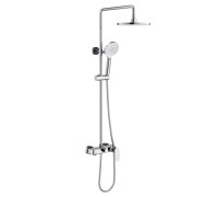 Душевая система со смесителем для ванны Aquanet Бетта 220 мм хром AQ2140CR