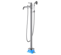 Смеситель для ванны напольный Aquanet Классик комплект AQ1545CR