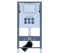 Инсталляция для подвесного унитаза Aquatek Pneumo S50 пневматическая со звукоизоляционной прокладкой INSP-0000001