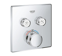 Термостат для душа GROHE Grohtherm SmartControl внешняя часть на 2 выхода хром 29124000