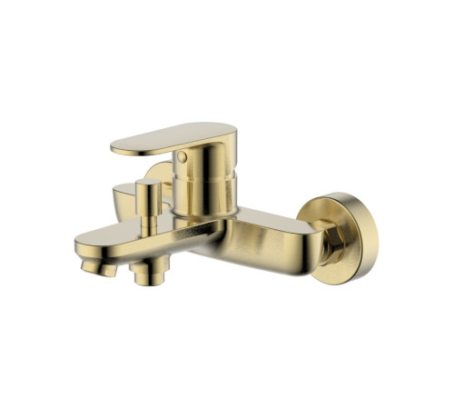 Смеситель для ванны Aquanet Ника шлифованное золото AQ1840BG