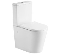 Унитаз напольный безободковый Aquanet Oberon Tornado с бачком 600x365x810 мм горизонтальный выпуск AQ1273ST-00
