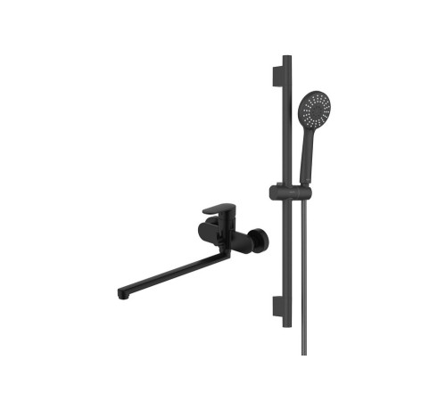 Набор смесителей 2 в 1 Aquanet Ника AQ1842MB/AQ2017MB AQ1833MB