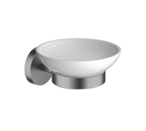 Мыльница Aquanet Бетта оружейная сталь шлифованный черный хром AQ4603BGM