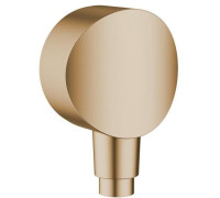 Шланговое подсоединение hansgrohe Fixfit S с обратным клапаном 1/2 бронза 26453140