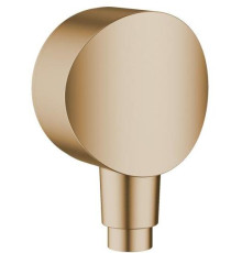 Шланговое подсоединение hansgrohe Fixfit S с обратным клапаном 1/2 бронза 26453140