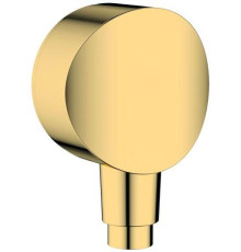 Шланговое подсоединение hansgrohe Fixfit S с обратным клапаном 1/2 золотой глянец 26453990