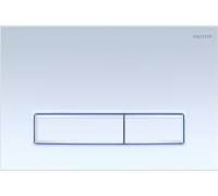 Панель смыва KDI Slim 009A белая глянец прямоугольная клавиша KDI-0000021