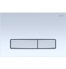 Панель смыва KDI Slim 009A-1 белая глянец прямоугольная клавиша никель KDI-0000022