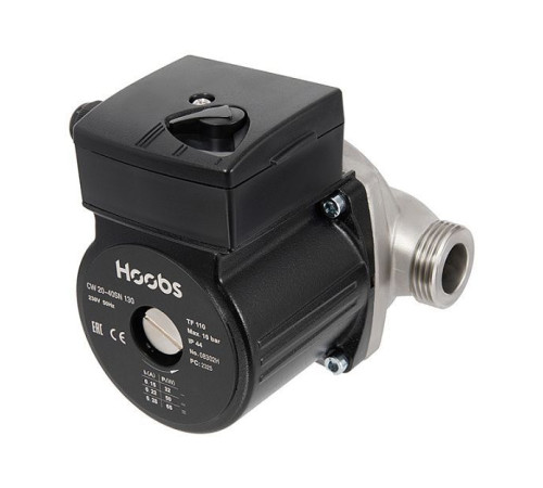 Насос циркуляционный Hoobs CW 20-40SN 130 мм 65 Вт нержавеющая сталь 08302H