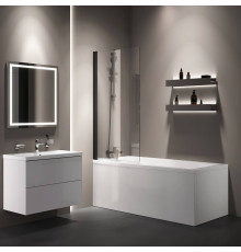 Шторка для ванны AM.PM Gem 80х140 см поворотная W90BS-D080-140BT