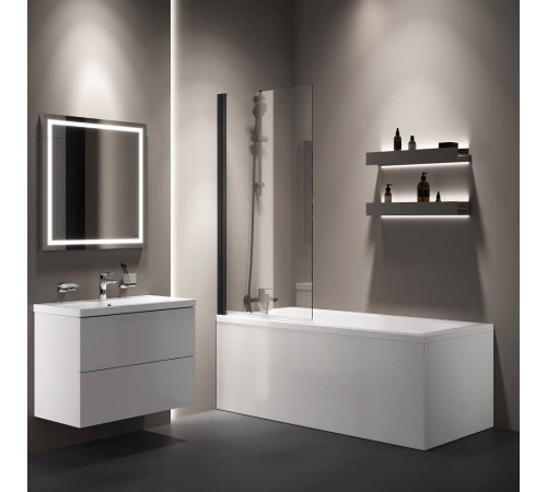 Шторка для ванны AM.PM Gem 80х140 см поворотная W90BS-D080-140BT