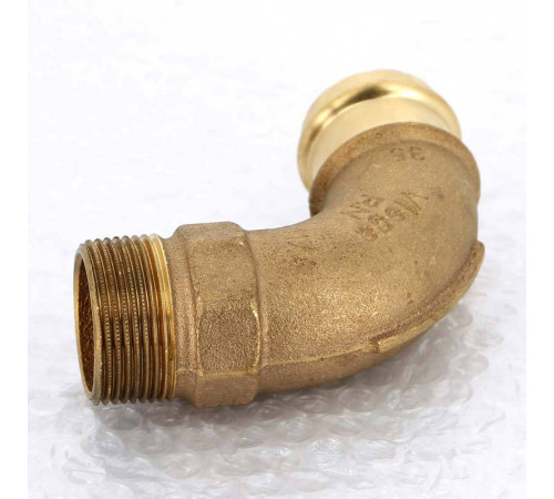 Угол 90° пресс-НР Viega Sanpress бронзовый 35x1 1/4 127329