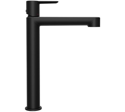 Смеситель для умывальника RAVAK Puri PU 015.20 высокий без донного клапана черный X070182