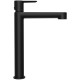 Смеситель для умывальника RAVAK Puri PU 015.20 высокий без донного клапана черный X070182