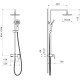 Душевая система со смесителем для ванны Aquanet Бетта 220 мм хром AQ2140CR
