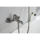 Смеситель для ванны Aquanet Европа с душевым набором 3jet оружейная сталь AQ1349BGM