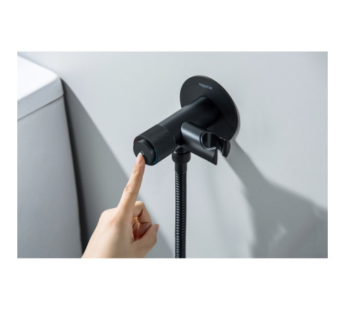 Комплект для гигиенического душа встроенный Aquatek Бетта Select матовый черный AQ1023MB