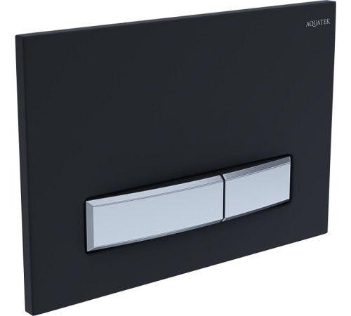 Панель смыва KDI Slim 009D-1 черный матовый прямоугольная клавиша никель KDI-0000026