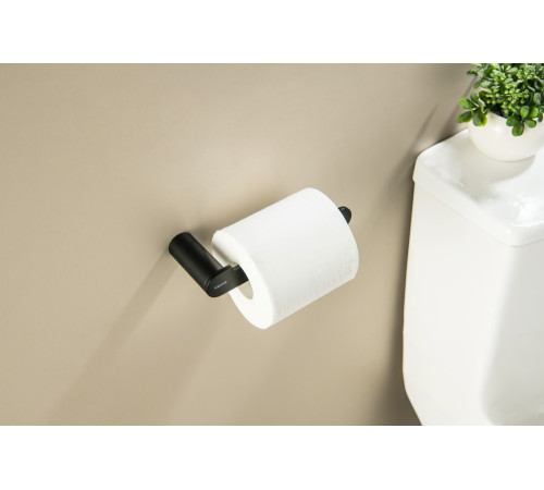 Держатель для туалетной бумаги Aquatek Лира матовый черный AQ4408MB