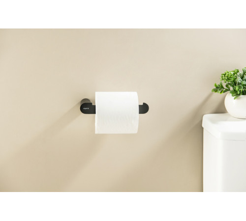Держатель для туалетной бумаги Aquatek Лира матовый черный AQ4408MB