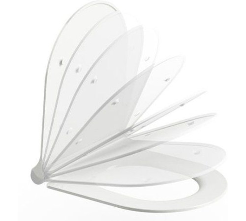 Сиденье для унитаза RAVAK Uni Chrome Slim белое X01550