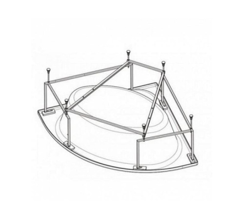 Монтажный комплект для ванны Triton Карибы 140х140 см 1.WH11.2.430