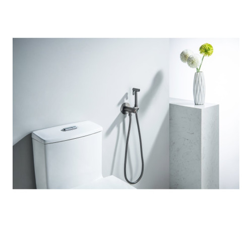 Комплект для гигиенического душа встроенный Aquatek Бетта Select оружейная сталь AQ1023BGM