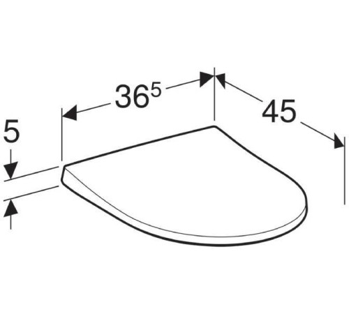 Сиденье для унитаза Geberit iCon Slim Soft-close 574950000