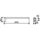 Полотенцедержатель KEUCO EDITION 400 340 мм одинарный неповоротный хром 11522010000