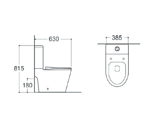 Унитаз-компакт напольный безободковый Aquatek Вега Tornado горизонтальный выпуск сиденье микролифт AQ2904T-00