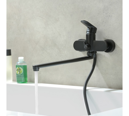 Набор смесителей 2 в 1 Aquanet Ника AQ1842MB/AQ2017MB AQ1833MB