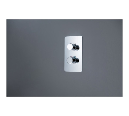 Смеситель термостатический для ванны Aquanet Европа 3 режима комплект со скрытой частью хром AQ1393CR