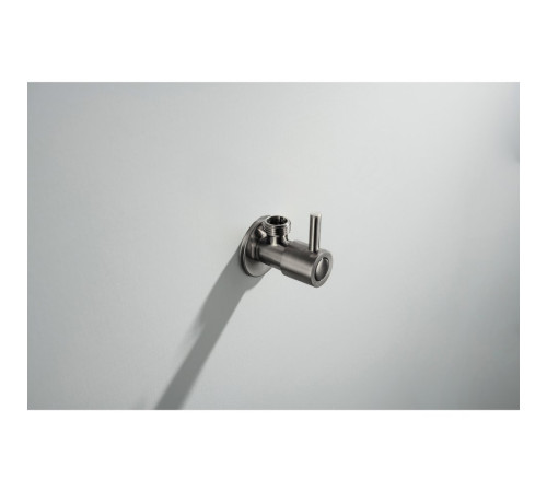 Угловой переходник Aquanet оружейная сталь AQ2451BGM