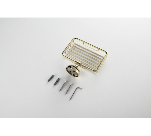 Мыльница-решетка Aquanet Классик полированное золото AQ4533PG