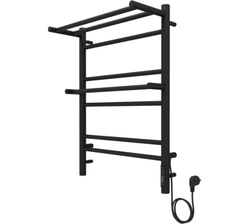 Полотенцесушитель электрический Aquatek Альфа П7 500х700 мм черный муар AQ EL RRP0770BL