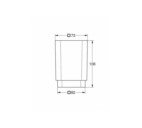 Стакан GROHE Selection Cube хром 40783000
