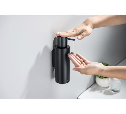 Дозатор для жидкого мыла Aquanet Оберон матовый черный AQ4205MB