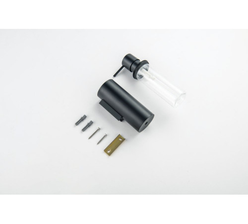 Дозатор для жидкого мыла Aquanet Оберон матовый черный AQ4205MB