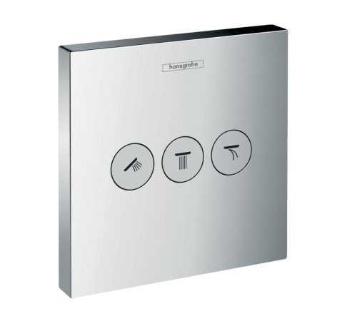 Комплект запорного и переключающего вентиля Hansgrohe ShowerSelect на 3 потребителя 15764000/01800180 15764000S