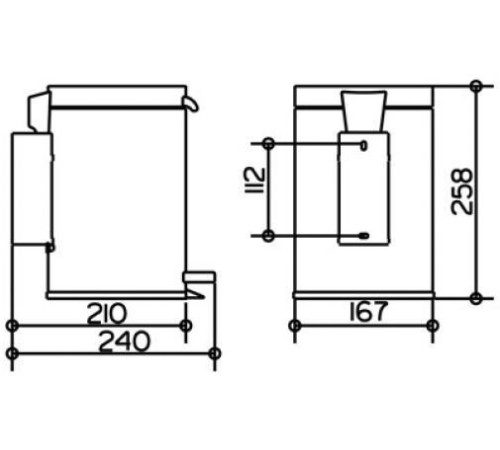 Ведро для мусора настенное KEUCO PLAN 3 л хром 14977010000