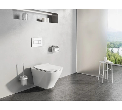 Унитаз подвесной безободковый RAVAK Classic RimOff белый X01671