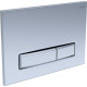 Панель смыва KDI Slim 009H никель прямоугольная клавиша KDI-0000027